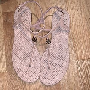 Tory Burch pink Marion quilted sandal 8